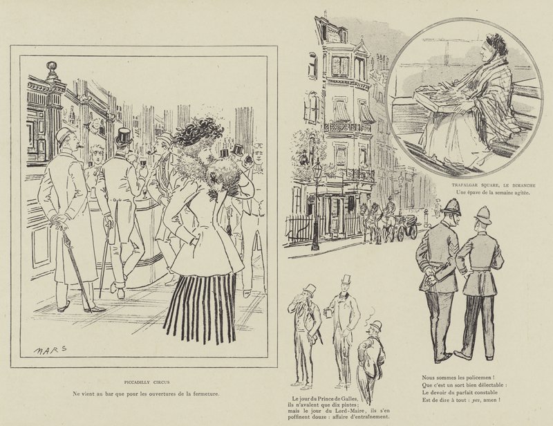 Illustration for La Vie De Londres by Mars by Maurice Charles Mathieu Bonvoisin