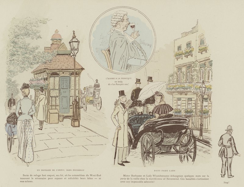 Illustration for The Life of London by Mars by Maurice Charles Mathieu Bonvoisin