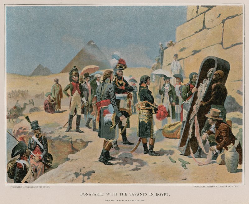 Bonaparte with the savants in Egypt by Maurice Henri Orange