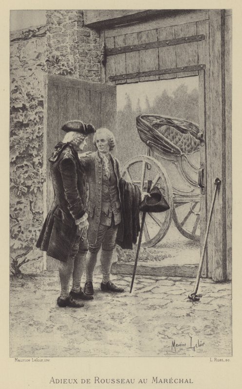 Farewell of Rousseau to the Marshal by Maurice Leloir