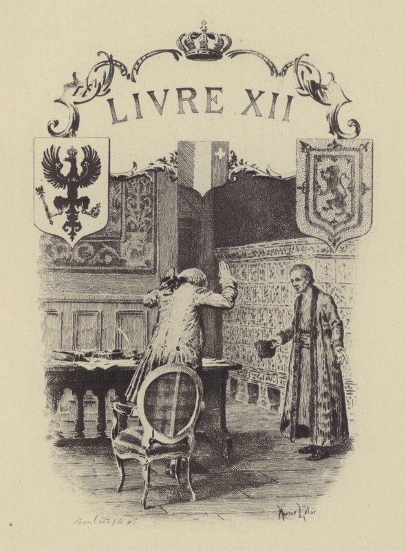 Illustration for Book XII of Les Confessions de Jean-Jacques Rousseau by Maurice Leloir