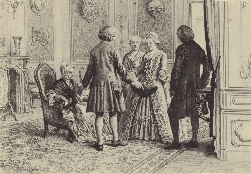 Illustration for Book XI of Les Confessions de Jean-Jacques Rousseau by Maurice Leloir