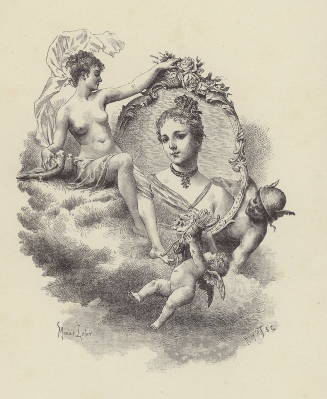 Illustration for Manon Lescaut (engraving) by Maurice Leloir
