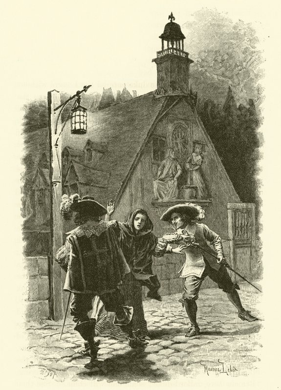 Illustration for The Three Musketeers by Maurice Leloir