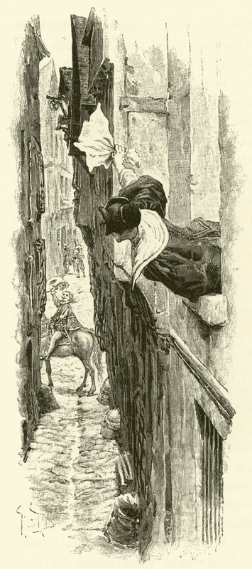 Illustration for The Three Musketeers by Maurice Leloir