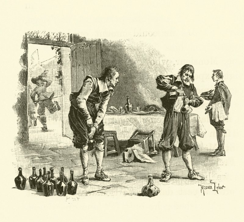 Illustration for The Three Musketeers by Maurice Leloir