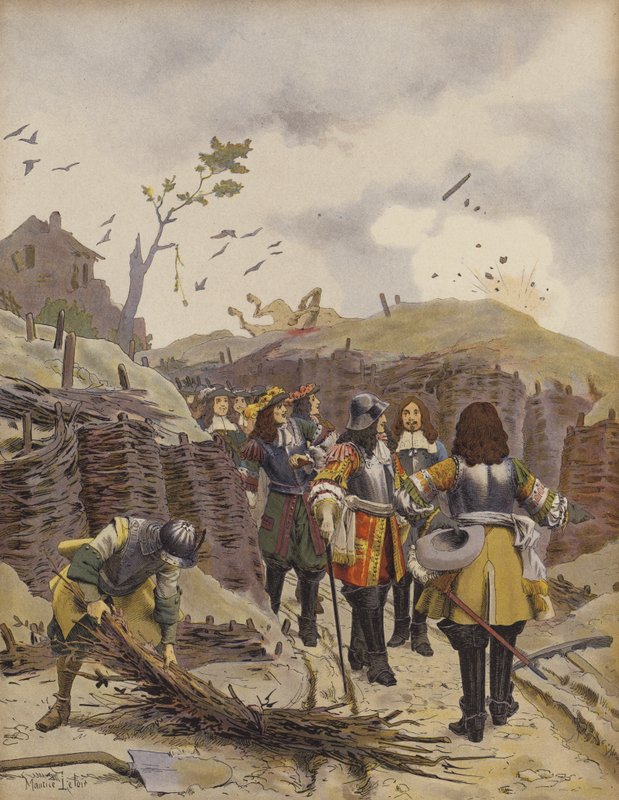 King Louis XIV Visiting the Trenches of Lille by Maurice Leloir