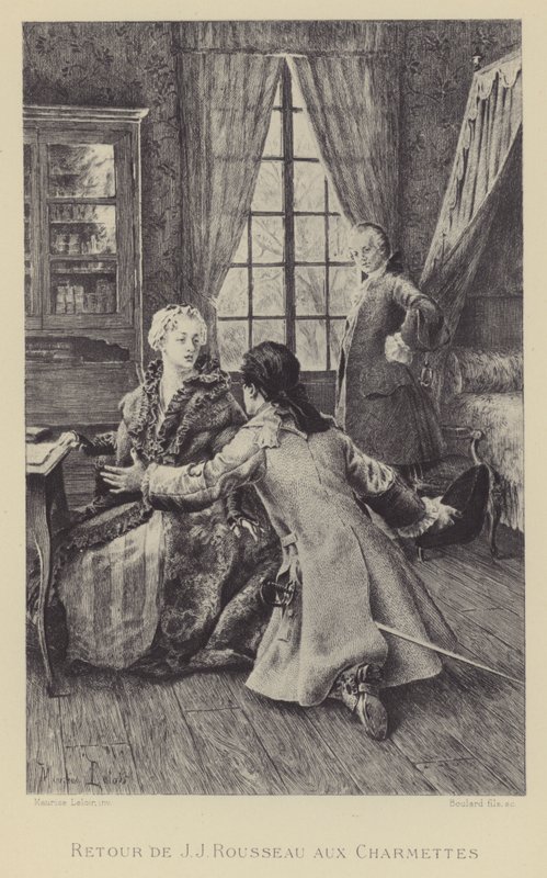 Return of Jean-Jacques Rousseau to Les Charmettes by Maurice Leloir
