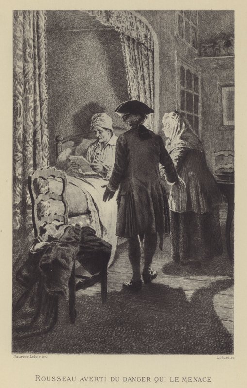 Rousseau Warned of the Danger That Threatens Him by Maurice Leloir