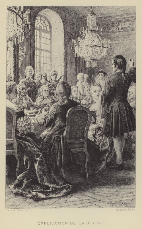 The explanation of the motto by Maurice Leloir