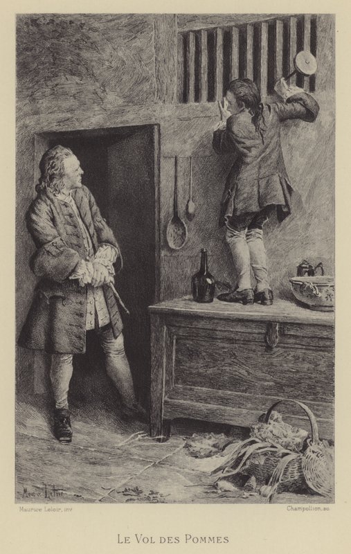 The theft of the apples by Maurice Leloir