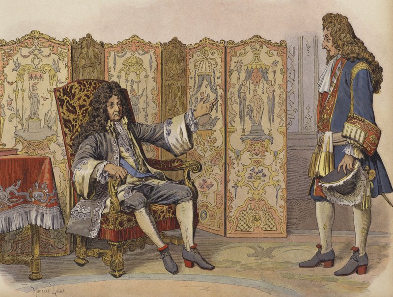 Visit of Villars to King Louis XIV at Marly by Maurice Leloir