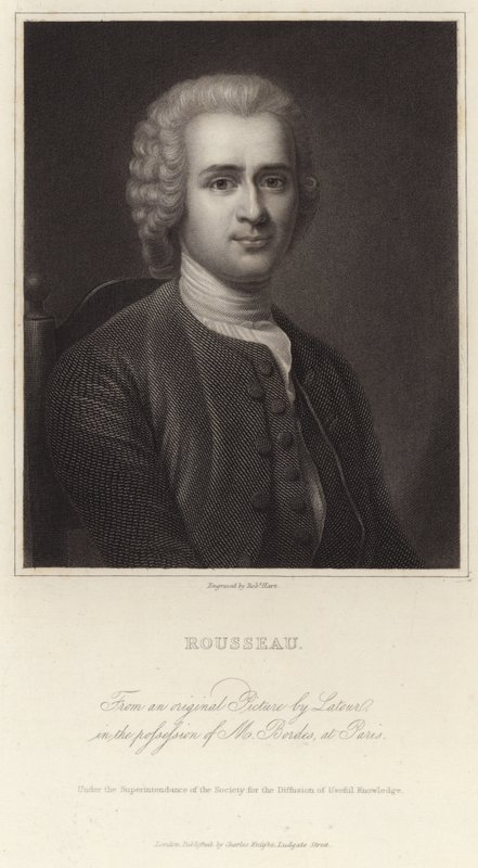 Portrait of Jean-Jacques Rousseau by Maurice-Quentin de La Tour