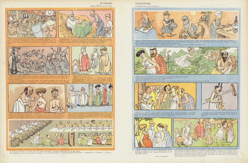 The Collectivist Paradise (Illustration for Le Rire) by Maurice Radiguet