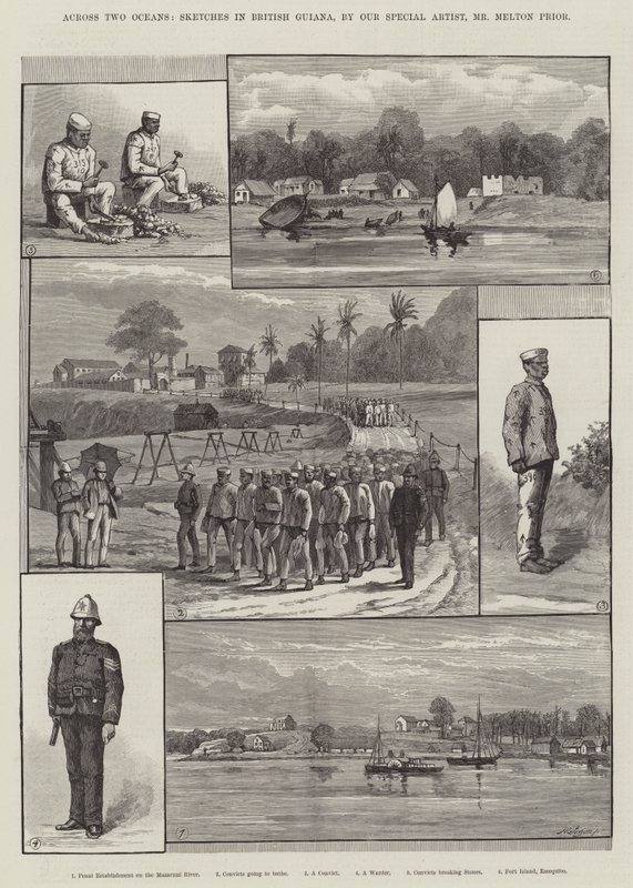 Across Two Oceans, Sketches in British Guiana by Melton Prior