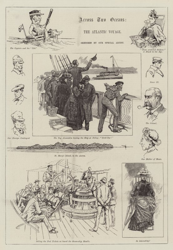 Across Two Oceans, the Atlantic Voyage by Melton Prior