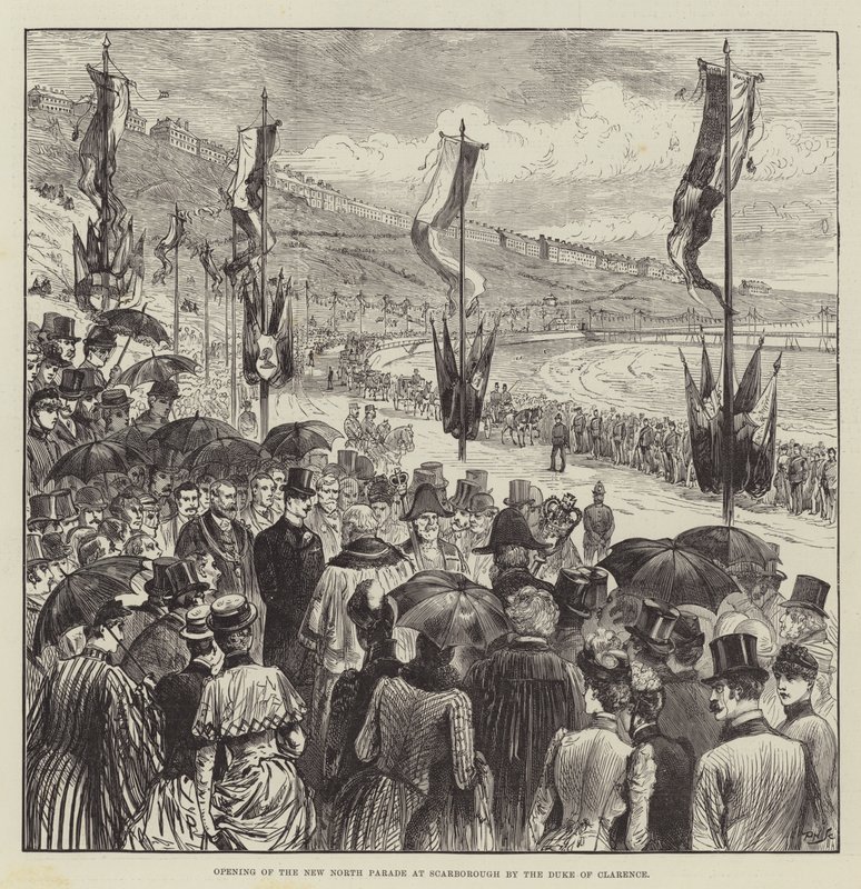 Opening of the New North Parade at Scarborough by the Duke of Clarence by Melton Prior