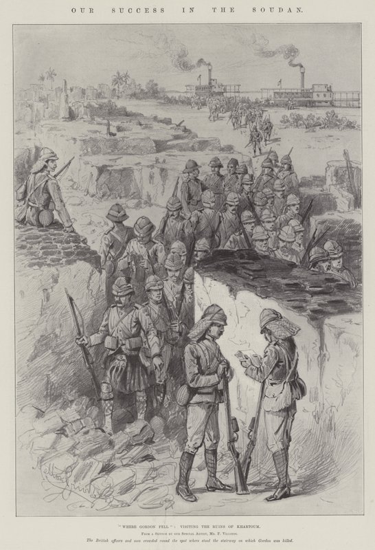 Our Success in the Soudan, Where Gordon fell, visiting the Ruins of Khartoum by Melton Prior