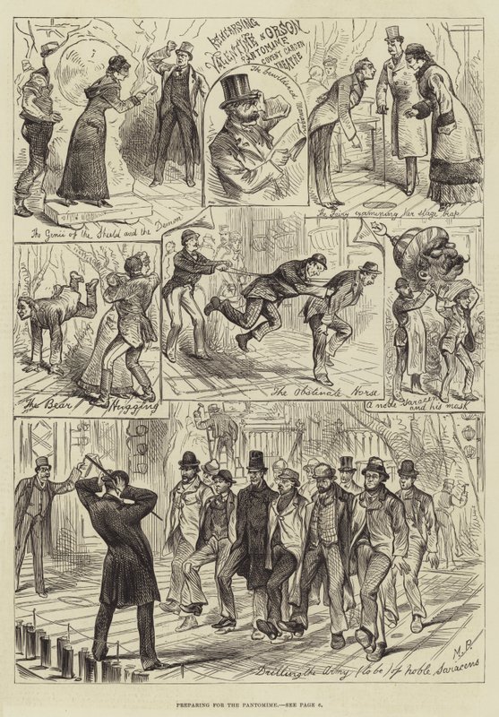 Preparing for the Pantomime by Melton Prior