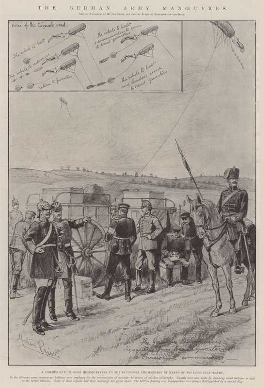 The German Army Manoeuvres by Melton Prior