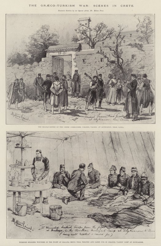 The Graeco-Turkish War, Scenes in Crete by Melton Prior