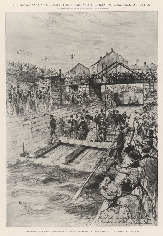 The Royal Colonial Tour, the Duke and Duchess of Cornwall at Ottawa by Melton Prior