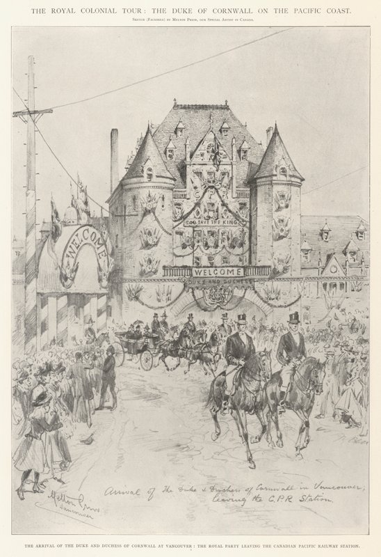 The Royal Colonial Tour, the Duke of Cornwall on the Pacific Coast by Melton Prior