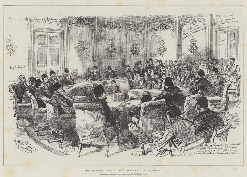 The Turkish Crisis, the Tribunal at Stamboul by Melton Prior