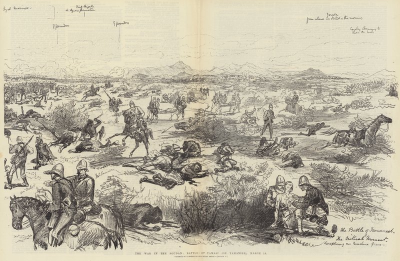 The War in the Soudan, Battle of Tamasi by Melton Prior