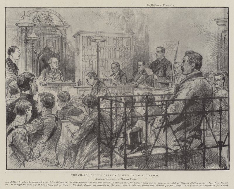 The Charge of High Treason against Colonel Lynch by Melton Prior