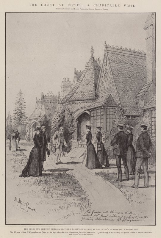 The Court at Cowes, a Charitable Visit by Melton Prior