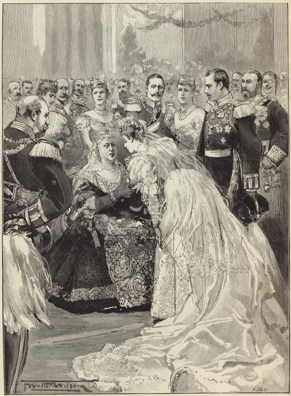 The Royal Wedding at Coburg by Melton Prior