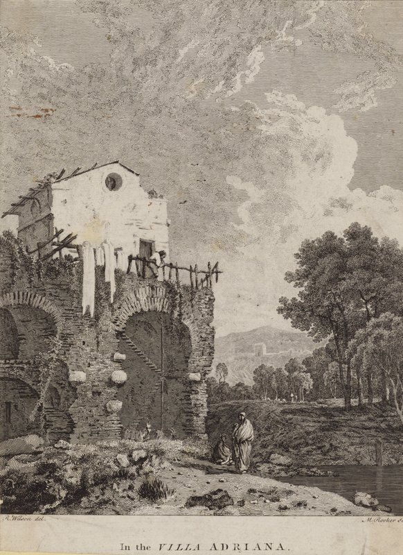In the Villa Adriana, Italy by Michael 1743 1801 after Rooker