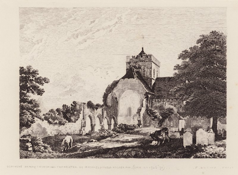 Boxgrove Priory Church by Michael (1743-1801) (after) Rooker