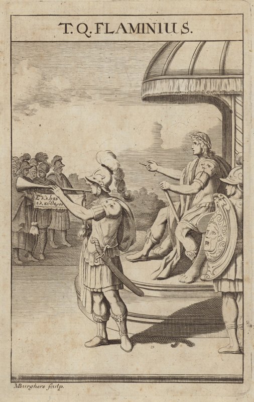 Titus Quinctius Flaminimus, Roman general by Michael Burghers