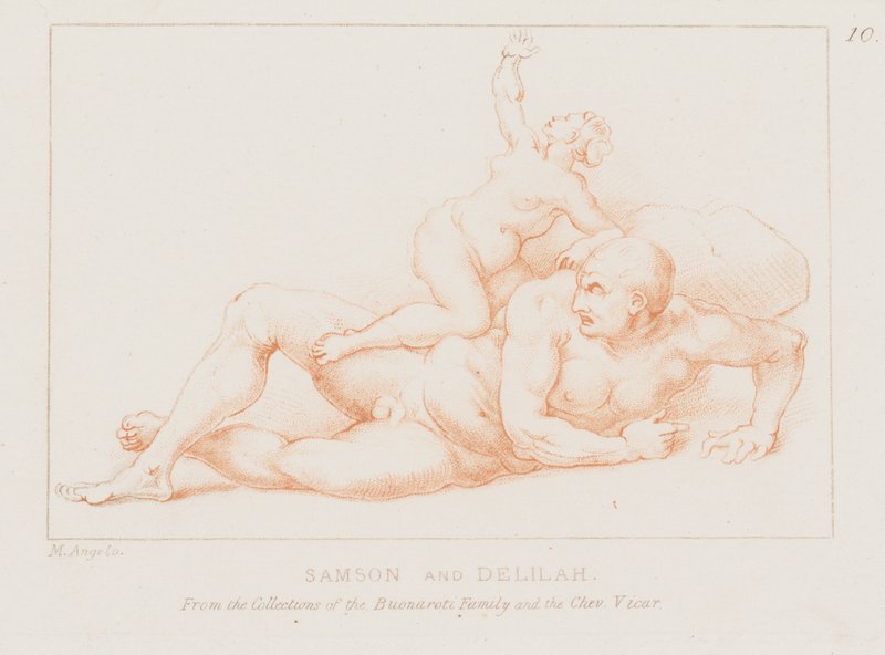 Samson and Delilah by Michelangelo (after) Buonarroti