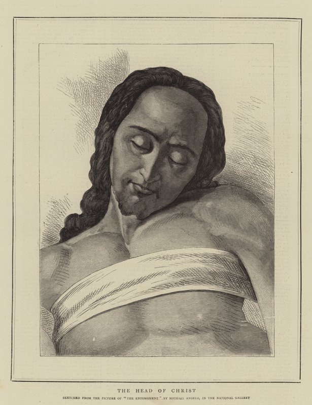 The Head of Christ by Michelangelo Buonarroti