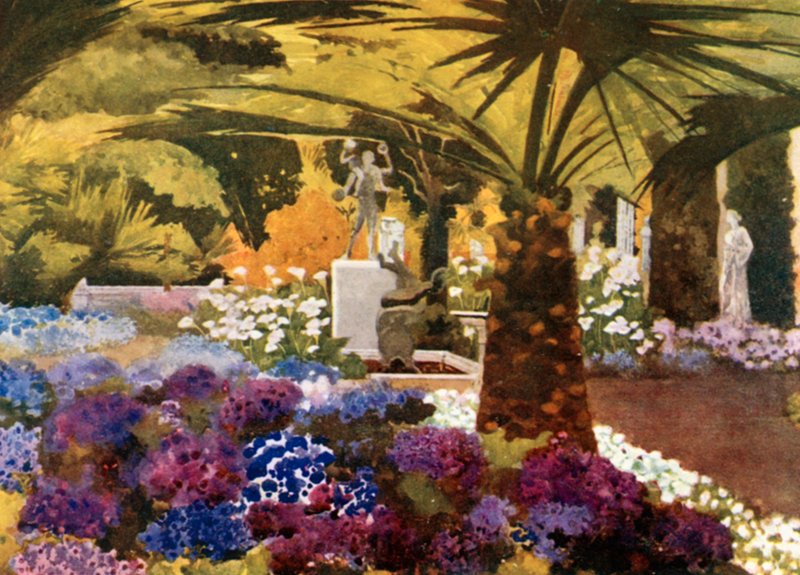 The Cinerarias, the Achilleion, Corfu by Mima Nixon