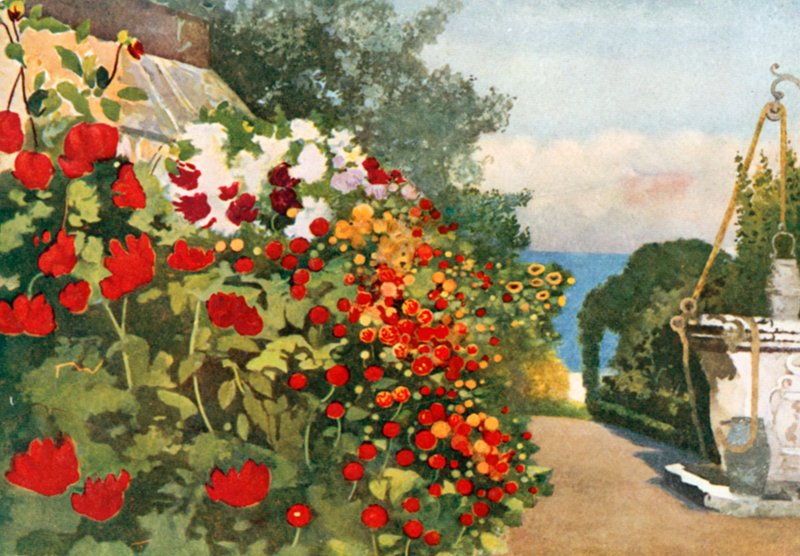The Dahlia Border, Villa Hvidore by Mima Nixon