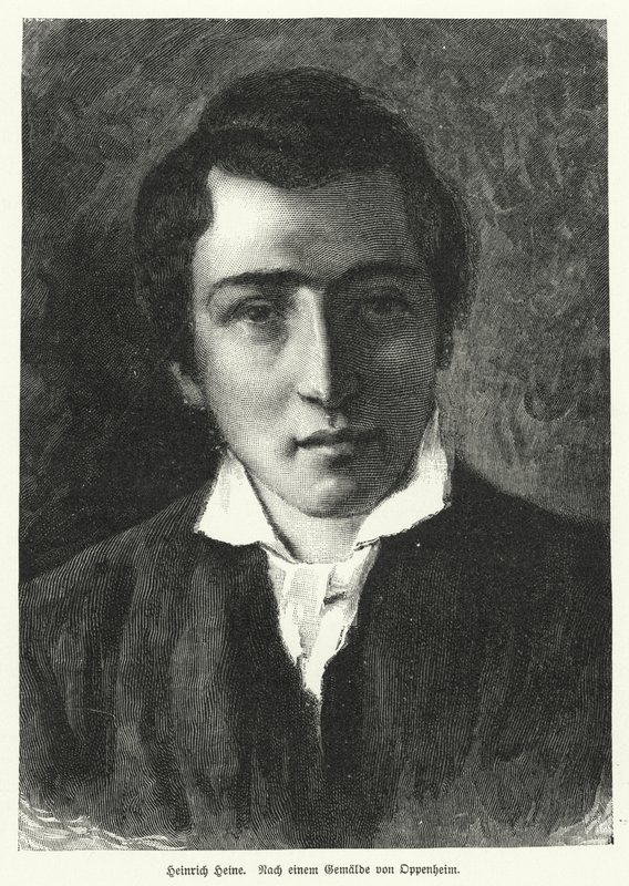 Heinrich Heine, German Poet by Moritz Daniel Oppenheim