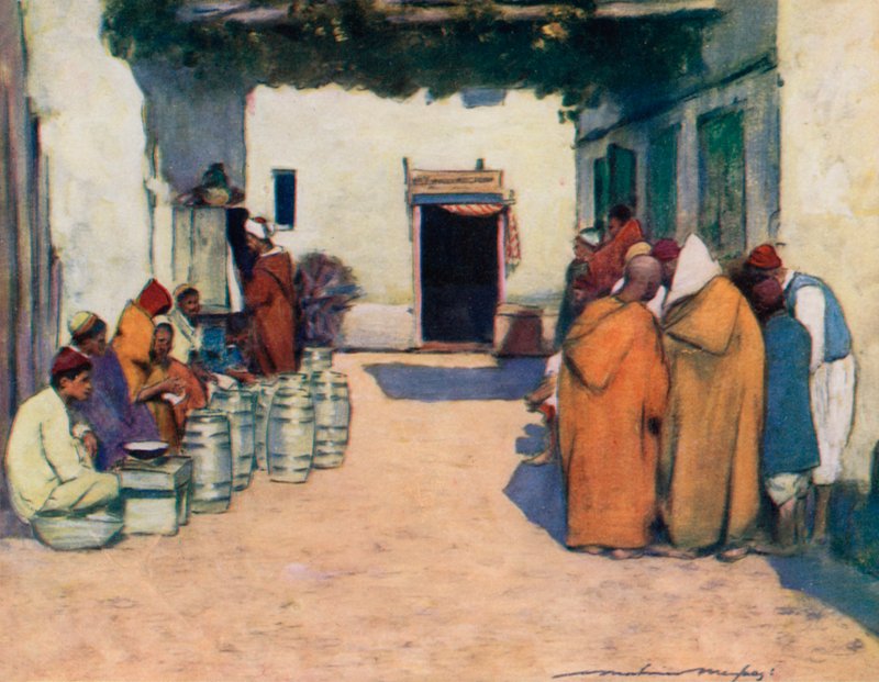 A Courtyard by Mortimer Ludington Menpes