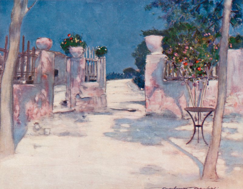 A Garden, Athens by Mortimer Ludington Menpes