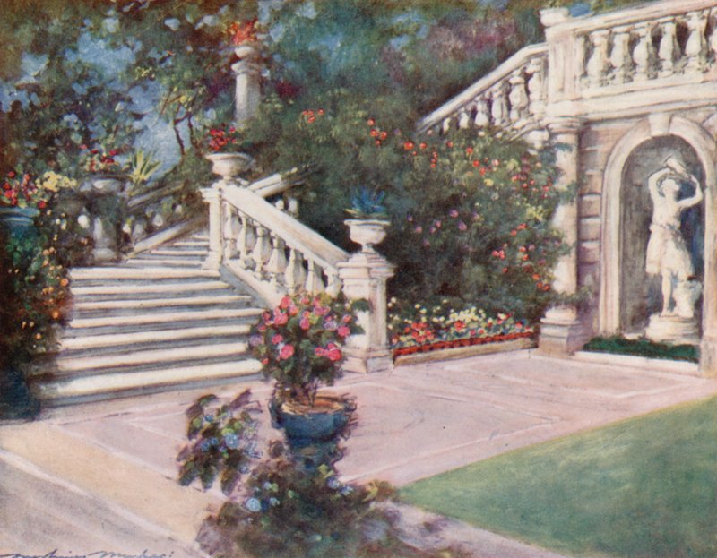 A Garden, Rome by Mortimer Ludington Menpes