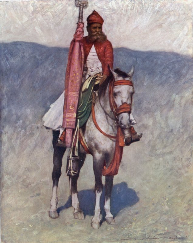 A Jaipur Horseman by Mortimer Ludington Menpes