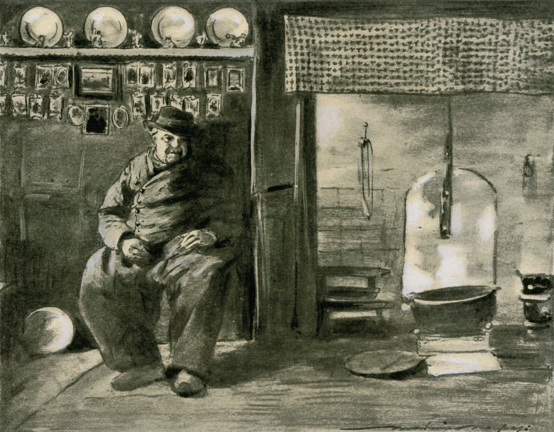 A Provincial Interior by Mortimer Ludington Menpes