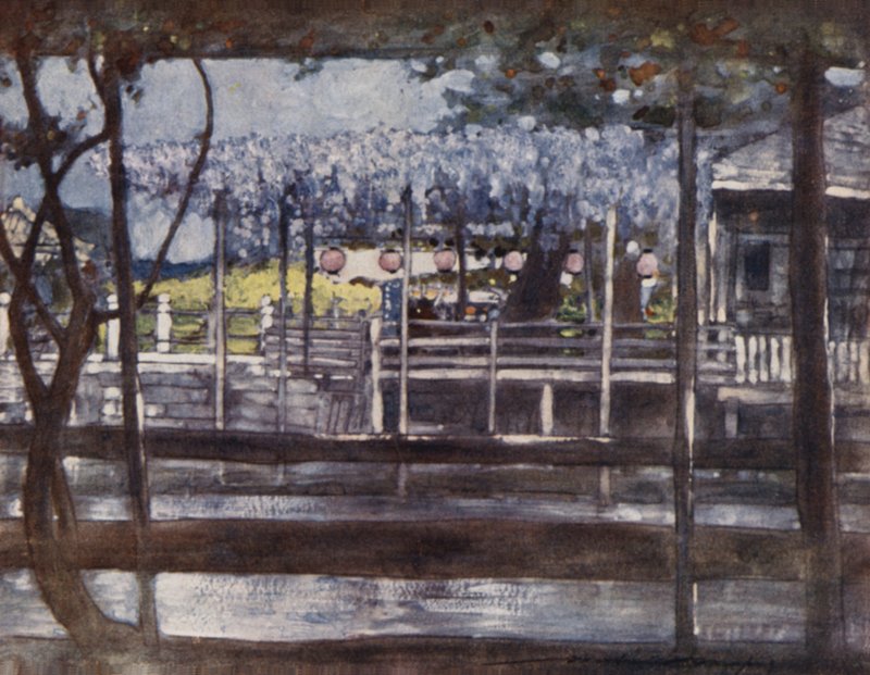 A Wistaria Garden by Mortimer Ludington Menpes