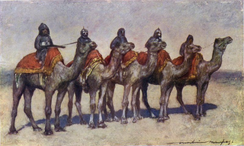 Armed Camel Riders from Bikanir by Mortimer Ludington Menpes