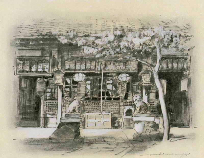Entrance to a Temple by Mortimer Ludington Menpes