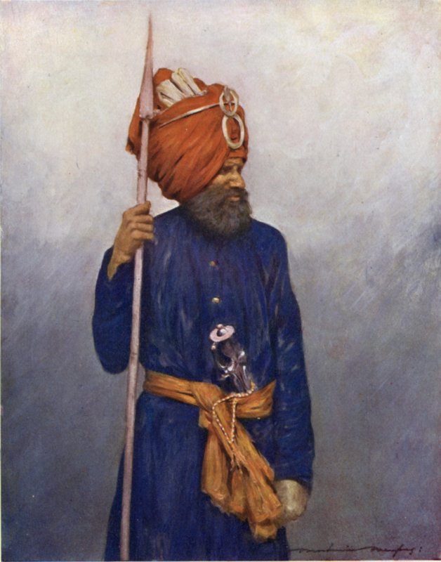 Spear-Bearer from Jind by Mortimer Ludington Menpes