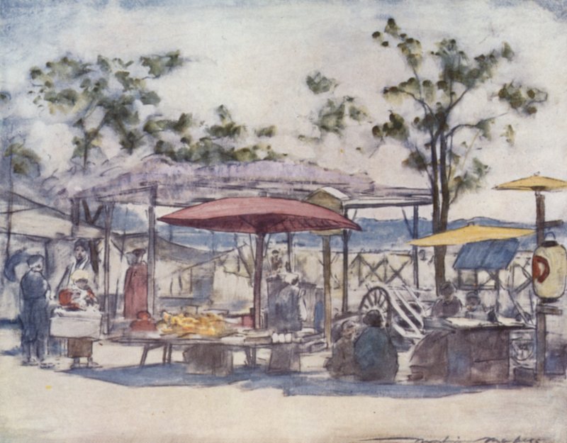 The Scarlet Umbrella by Mortimer Ludington Menpes